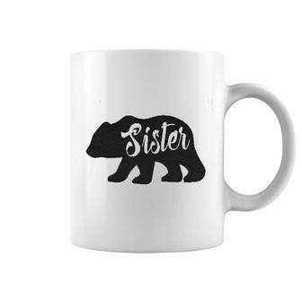 Youth Sister Bear Cute Funny Cool Camping Family For Little Sister Coffee Mug - Thegiftio