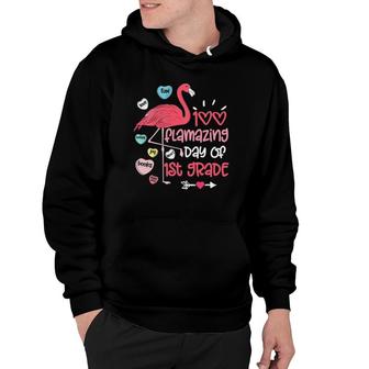 100 Flamazing Days Of 1St Grade Flamingo 100Th Day Teachers Hoodie | Mazezy