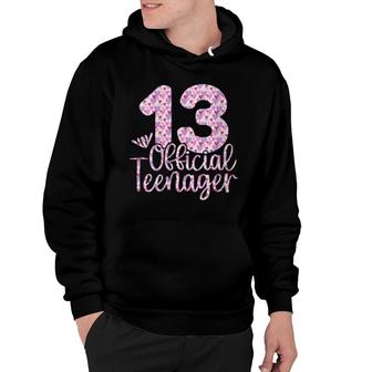 13Th Birthday Girls 13 Year Teen Officialnager Birthday Hoodie | Mazezy