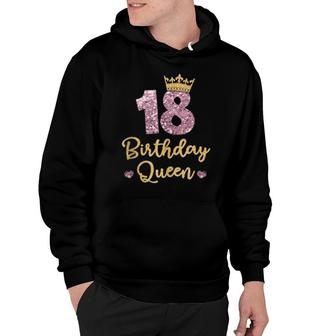 18Th Birthday Queen 18Th Birthday 18 Years Hoodie | Mazezy