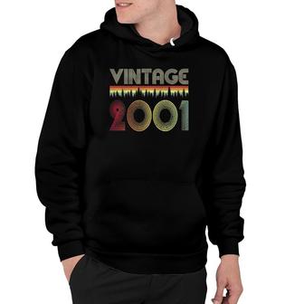 2001 20Th Birthday Vintage Retro Happy 20 Years Old Hoodie | Mazezy CA