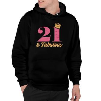 21 And Fabulous 21St Birthday Party Born 2000 Gift Women Hoodie | Mazezy
