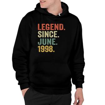 23Rd Birthday Gif Legend Since June 1998 23 Years Old Hoodie | Mazezy