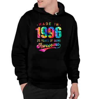 25 Years Old 25Th Birthday 1996 Tie Dye Awesome Hoodie | Mazezy