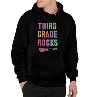3Rd Grade Rocks Student Teacher Rockstar Team Third Graders Hoodie | Mazezy CA