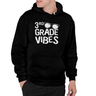 3Rd Grade Vibes Back To School First Day Teacher Student Sunglasses Kids Hoodie | Mazezy