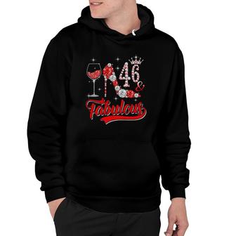 46 And Fabulous 46 Years Old Birthday Diamond Crown Shoes Hoodie | Mazezy