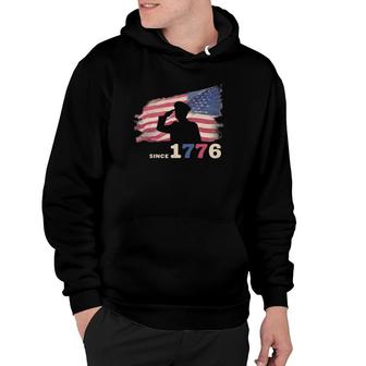 4Th Of July 1776 American Flag Independence Day Patriotic Hoodie | Mazezy