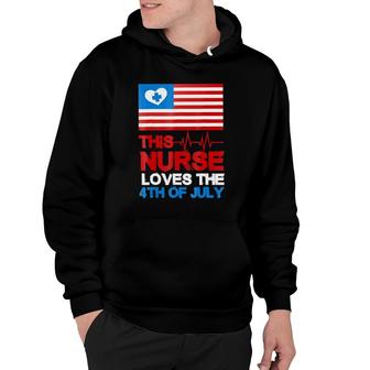 4Th Of July Cool Nurse American Flaggift Hoodie | Mazezy