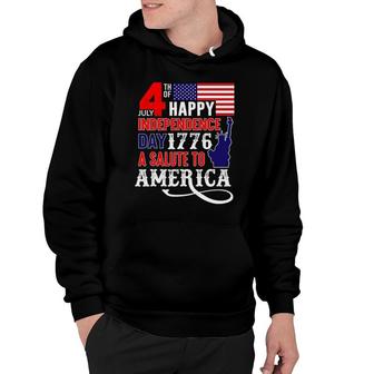 4Th Of July Happy Independence Day 1776 - Independence Day Hoodie | Mazezy