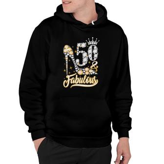 50 & Fabulous 50 Years Old 50Th Birthday Diamond Crown Shoes Hoodie | Mazezy