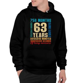 63Rd Birthday Women Awesome 63 Years Old Hoodie | Mazezy