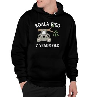 7 Years Old Birthday Cute Koala Pun 7Th Party Gift Hoodie | Mazezy