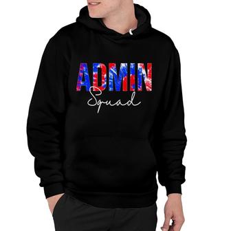 Admin Squad Tie Dye Back To School Women Appreciation Hoodie | Mazezy