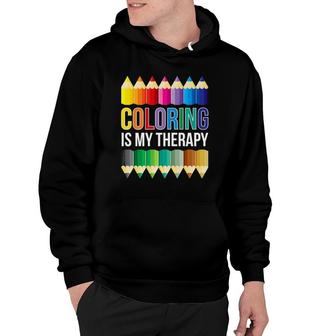 Adult Coloring Gift Idea Colouring Colored Pencils Hoodie | Mazezy