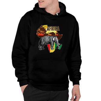 African Flag Africa Roots Black History Hoodie | Mazezy