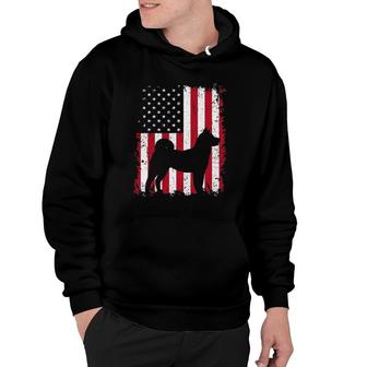 Akita 4Th Of July Patriotic American Usa Flag Gift Hoodie | Mazezy
