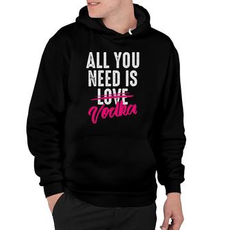 All You Need Is Vodka Cupid's Cocktail Lovers Gift Hoodie | Mazezy