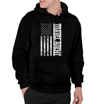American Flag Travel Agent Hoodie | Mazezy
