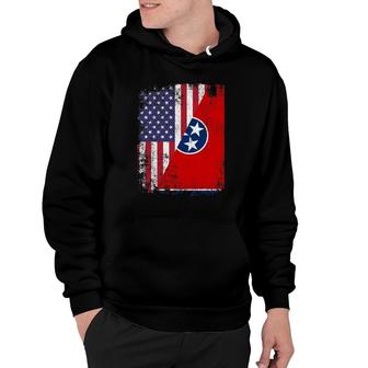 American Tennessean Roots Flags America Usa Tennessee Hoodie | Mazezy