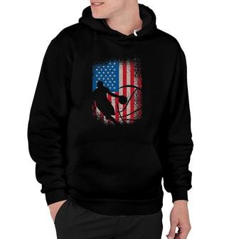 American Usa Flag Basketball For Basketball Player Hoodie | Mazezy