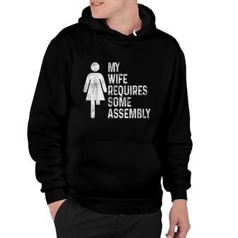 Amputee Humor Wife Assembly Leg Arm Funny Recovery Gifts Hoodie | Mazezy