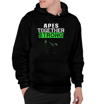 Apes Together Strong Meme Stock Gamestonk Hoodie | Mazezy