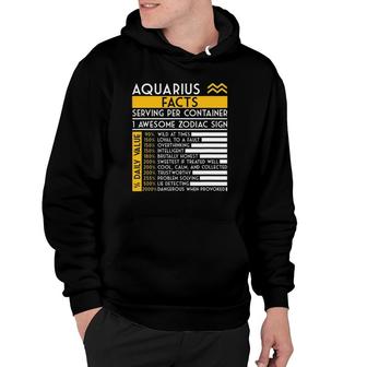 Aquarius Facts Zodiac Horoscope Funny Astrology Star Sign Hoodie