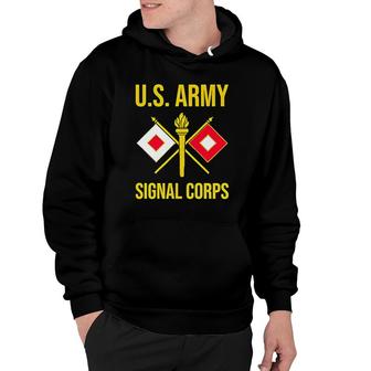 Army Signal Corps Branch Usasc Us Premium Hoodie | Mazezy