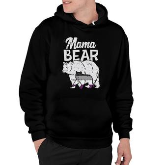 Asexual Pride Mama Bear Ace Flag Lgbtq Mom Ally Gift Hoodie | Mazezy