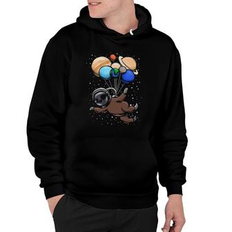 Astronaut Sloth Space Stars Cute Animals Galaxy Univers Gift Hoodie