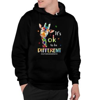 Autism Awareness Acceptance Women Kid Its Ok To Be Different Hoodie - Seseable