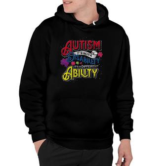 Autistic Kids It's A Different Ability Autism Awareness Month  Hoodie