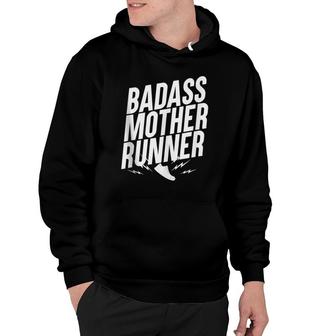 Badass Mother Runner, Mothers Who Love To Run Hoodie | Mazezy AU