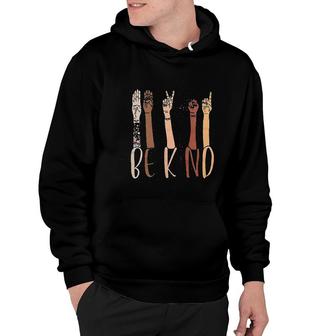 Be Kind Sign Language Inspirational Graphic Cute Hoodie - Thegiftio UK