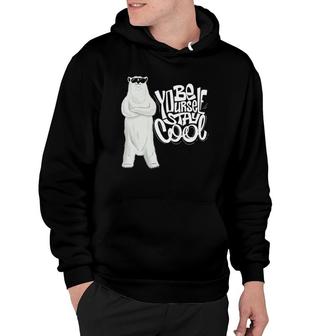 Be Yourself Stay Cool Polar Bear Kids Costume Polar Bear Hoodie | Mazezy