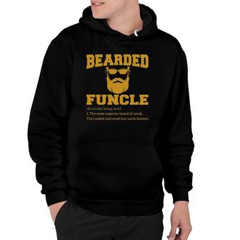 Bearded Funcle Funny Bearded Uncle Definition Father’S Day Hoodie | Mazezy