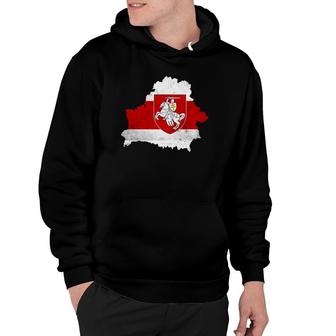 Belarus White Red Pagonya Flag Support Belarus Protesters Hoodie | Mazezy