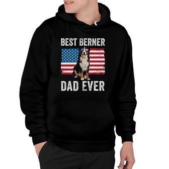 Berner Dad American Flag Dog Lover Owner Bernese Mountain Hoodie | Mazezy