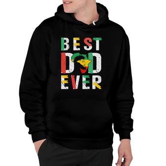 Best Dad Ever Juneteenth Flag Men Africa Map Freedom Day Hoodie | Mazezy