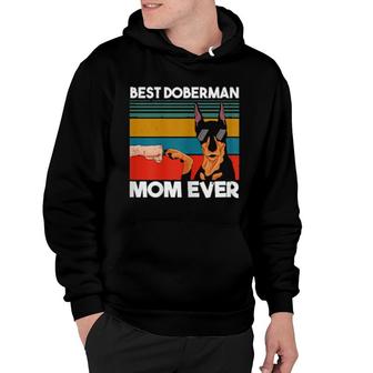 Best Doberman Mom Ever Dog Mom Fist Bump Hoodie | Mazezy