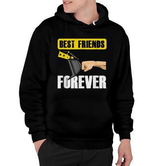 Best Friends Forever Construction Excavator Truck Hoodie | Mazezy