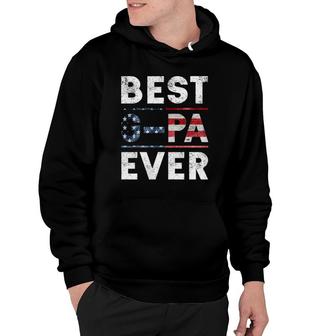 Best G-Pa Ever Vintage American Flag Parents Day Gift Hoodie | Mazezy