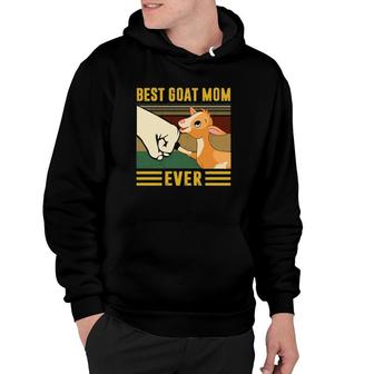 Best Goat Mom Ever Vintage Version Hoodie | Mazezy