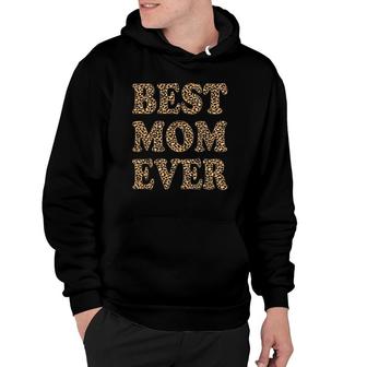 Best Mom Ever Leopard Plaid Mother's Day Mama Hoodie | Mazezy