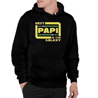 Best Papi In The Galaxy Father's Day Funny Dads Hoodie | Mazezy