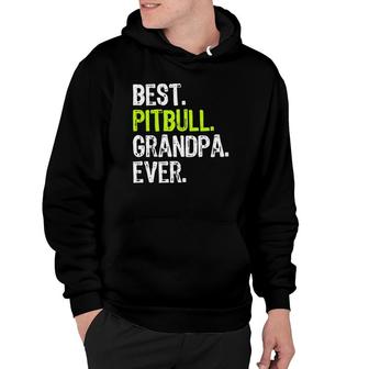 Best Pitbull Grandpa Ever Dog Lover Hoodie | Mazezy
