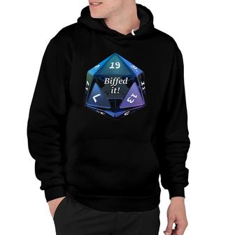 Biffed It Dice Role Playing Game Lover Hoodie | Mazezy AU