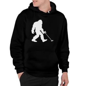 Bigfoot Metal Detector Cryptid Metal Detecting Sasquatch Hoodie | Mazezy