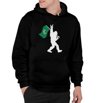 Bigfoot Rock And Roll State Of Washington Hoodie | Mazezy CA